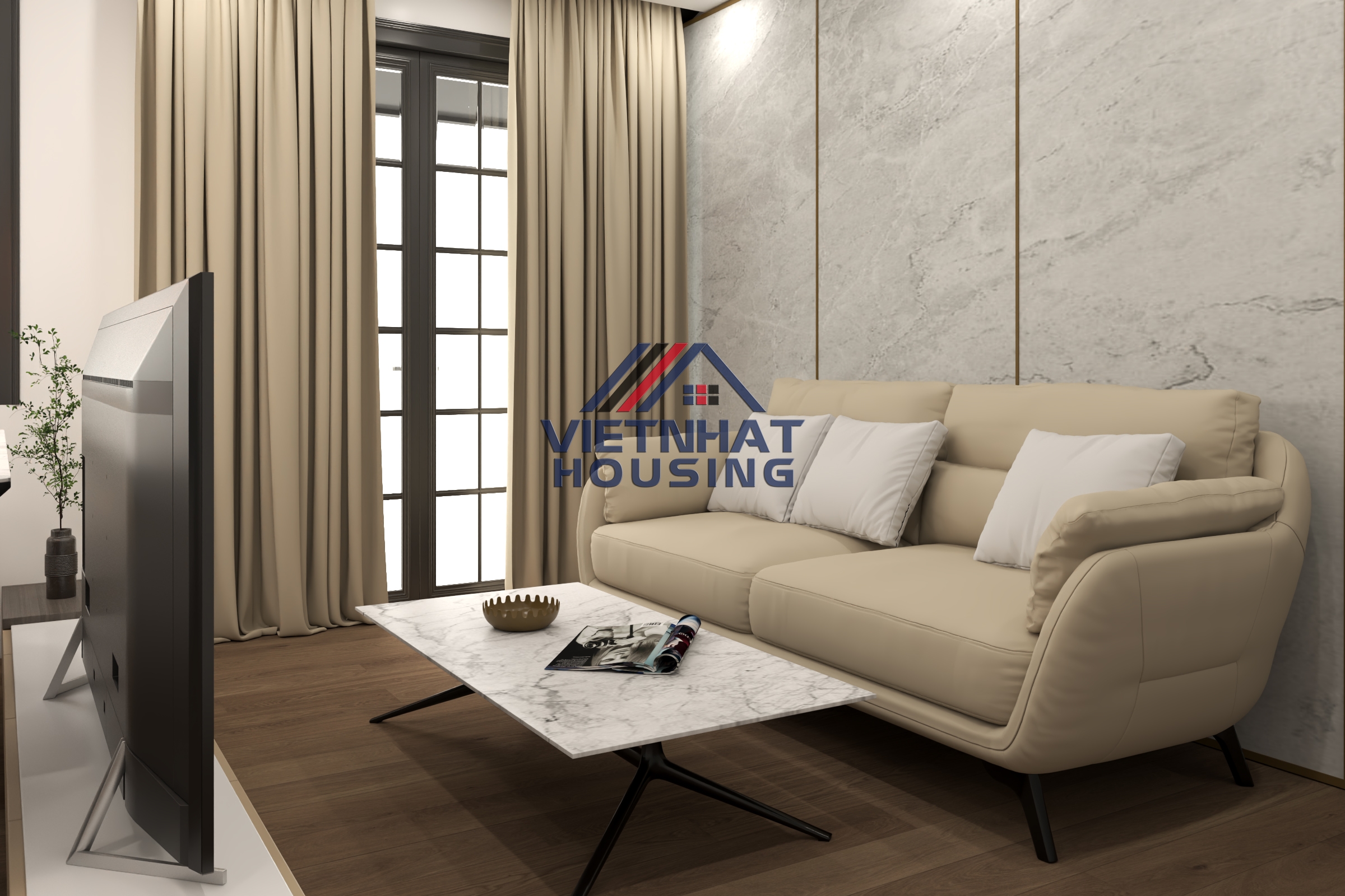 Mãn nhãn với thiết kế nhà lắp ghép 1 phòng ngủ 60m2 hiện đại