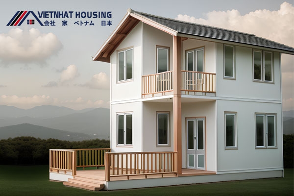 Beautiful 2-storey prefabricated house model priced from only 300 million