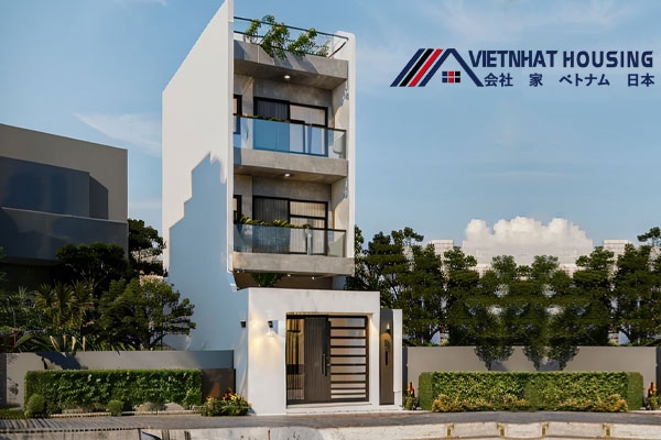 The 3-storey steel frame house model is attractive at first sight