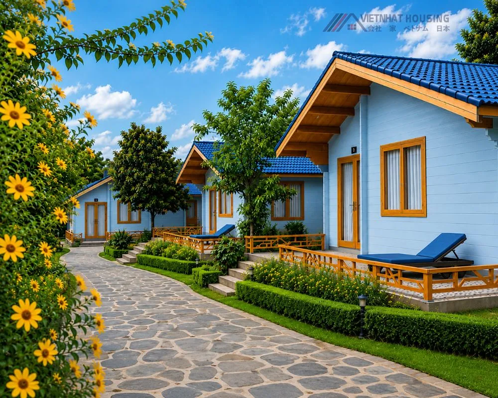 Nhà Bungalow Nghĩ Dưỡng Hiện Đại 24m2