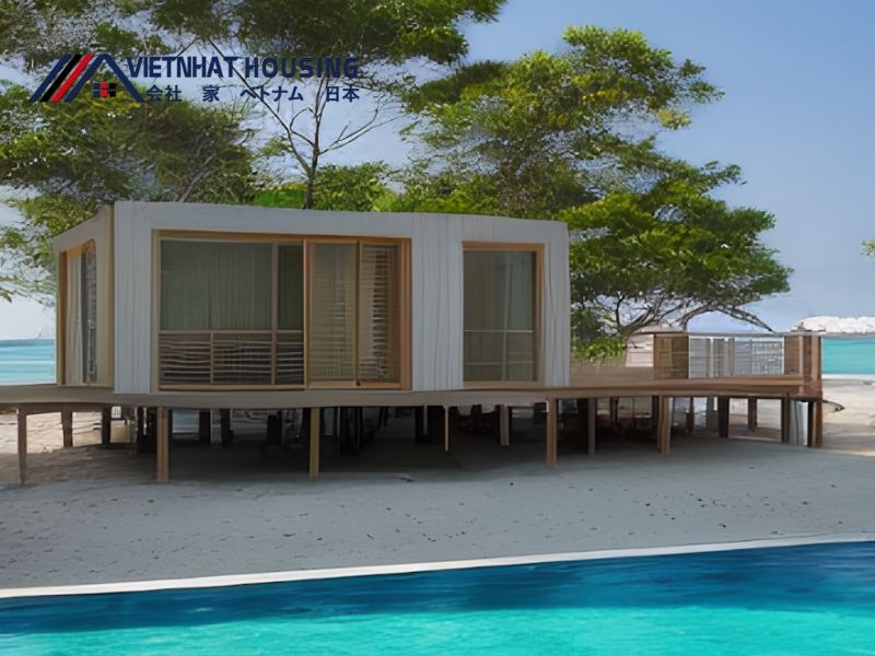 Nhà lắp ghép an toàn sử dụng các vật liệu mang tính thẩm mỹ cao